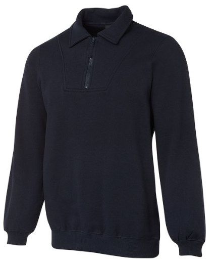 Picture of JB's Adults Fleece 1/2 Zip Sweat Cotton/Polyester