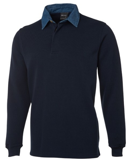 Picture of JB's Adults 2 Tone Rugby Shirt Long Sleeve