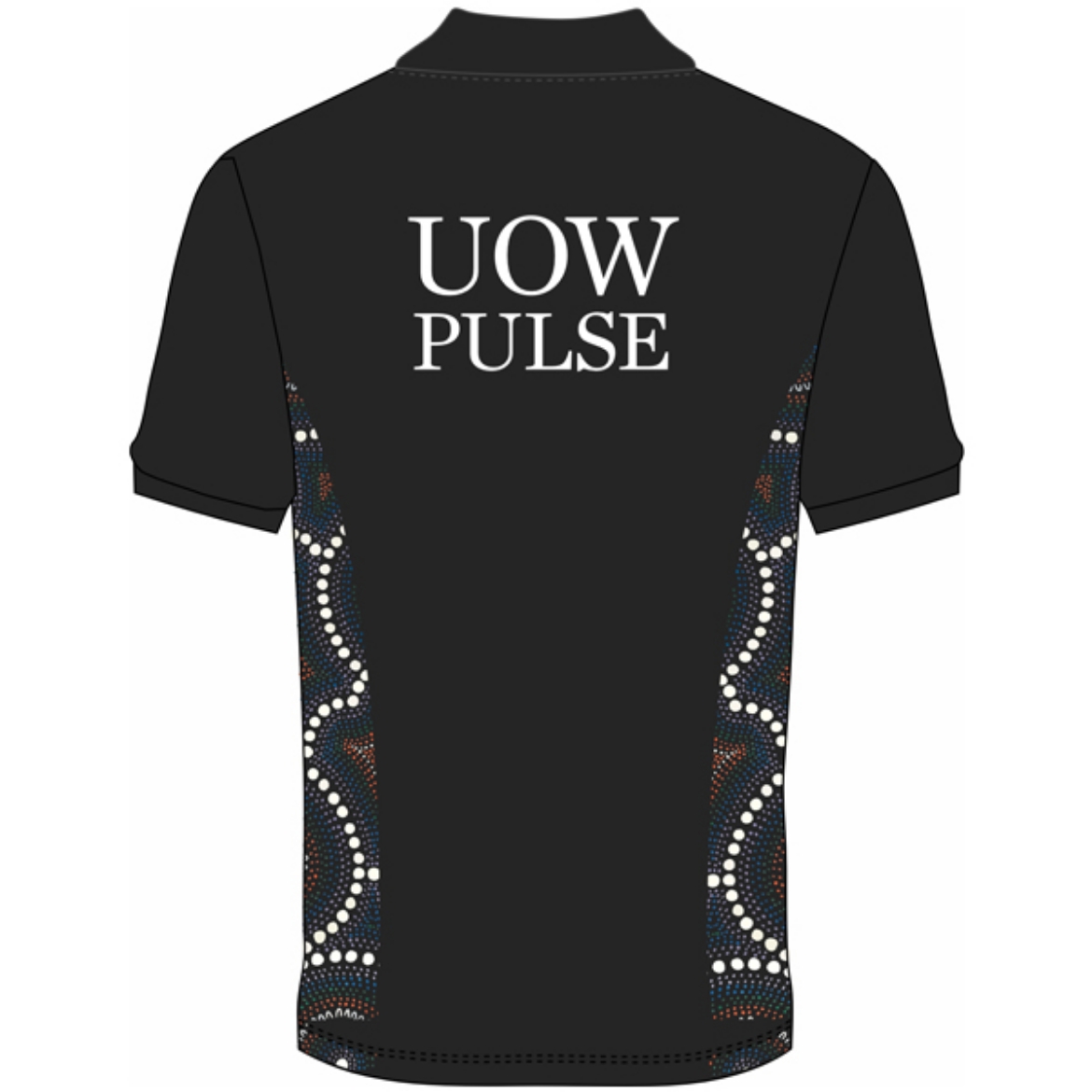 Picture of Indigenous Poly Bamboo Short Sleeve Sublimated Polo - PULSE