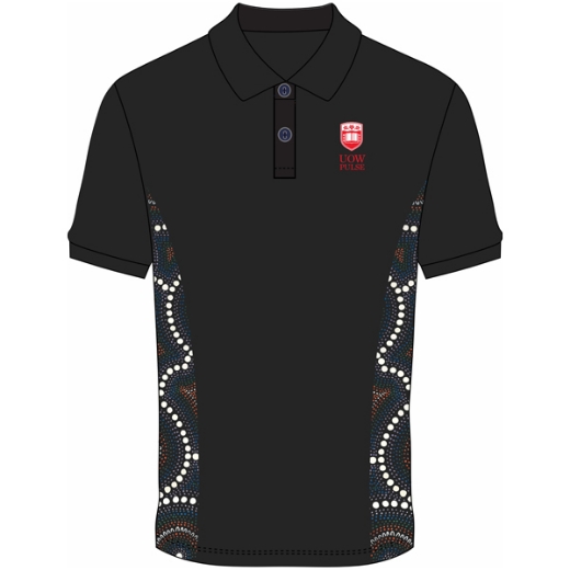 Picture of Indigenous Poly Bamboo Short Sleeve Sublimated Polo - PULSE