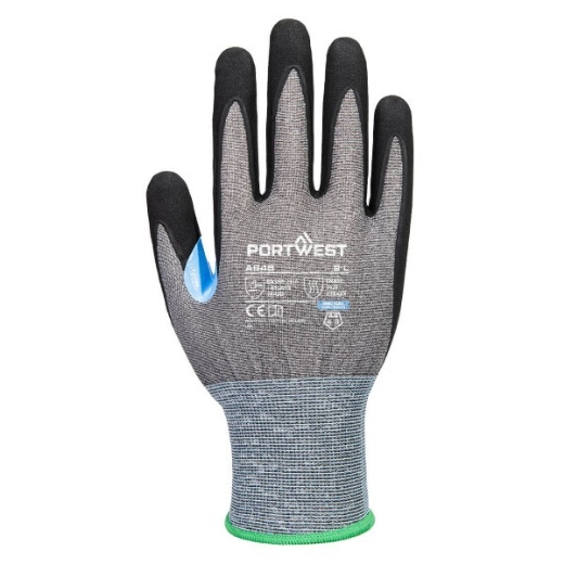 Picture of Portwest CS Cut D21 Nitrile Glove Grey/Black