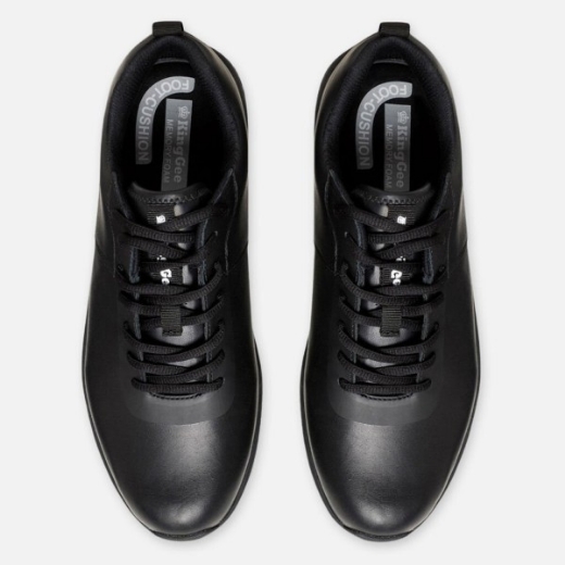 Picture of King Gee Superlites Mens Leather Jogger Non Safety Black