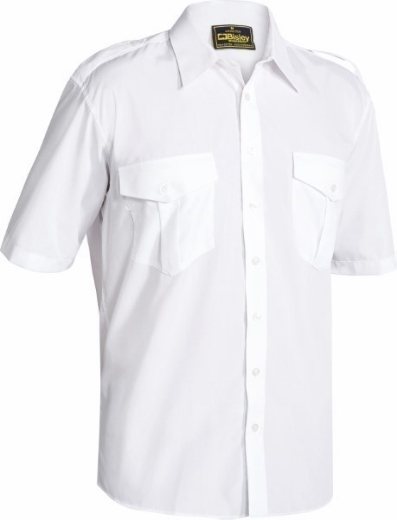 Picture of Bisley Epaulette Shirt Short Sleeve