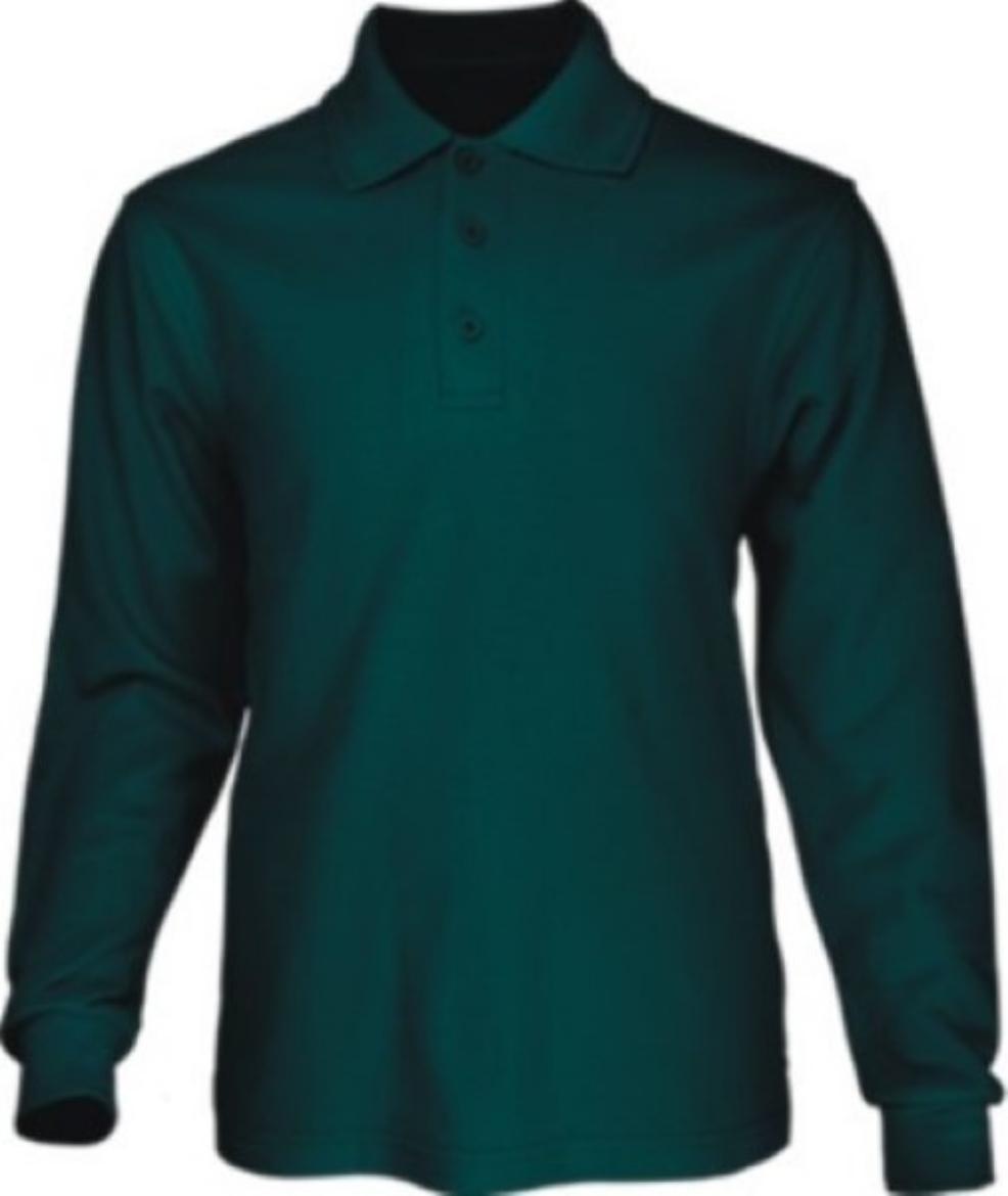 Picture of Bocini Unisex Adults Basic Polo Long Sleeve