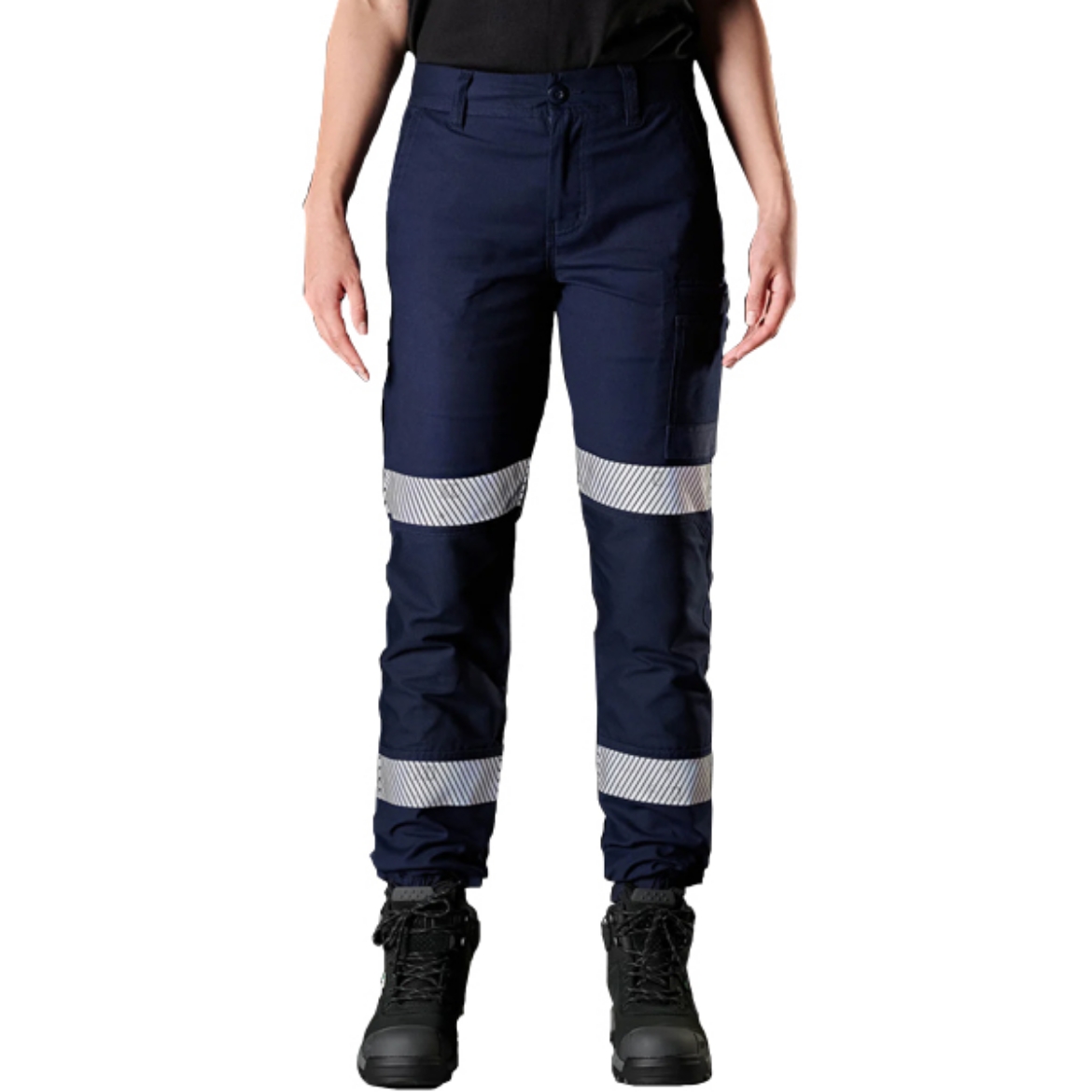 Picture of F.X.D Ladies Stretch Cotton Workpant with Cuff Navy