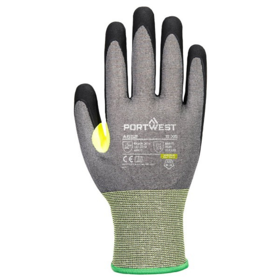 Picture of Portwest CS Cut E21 Nitrile Glove Grey/Black