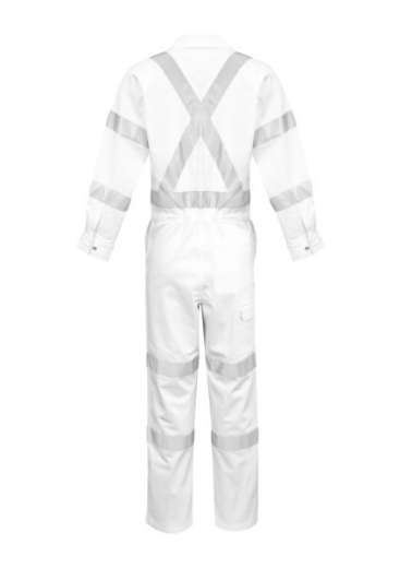 Picture of Syzmik Mens Bio Motion X Back Overall White