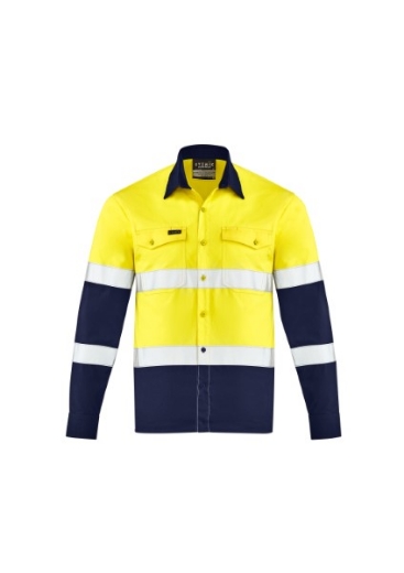 Picture of Syzmik Mens Shirt Lightweight Hi Vis Shirt Bio-Motion Reflective Tape