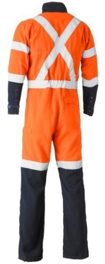 Picture of Bisley Flame Resistant Tencate Tecasafe Plus700 Overall X Tape Reflective HRC 2 ATPV 8-9