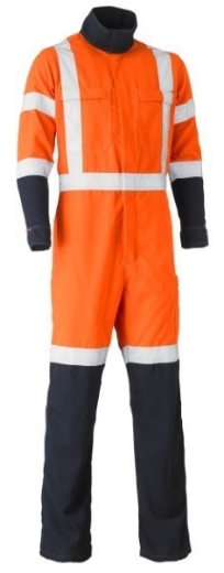 Picture of Bisley Flame Resistant Tencate Tecasafe Plus700 Overall X Tape Reflective HRC 2 ATPV 8-9