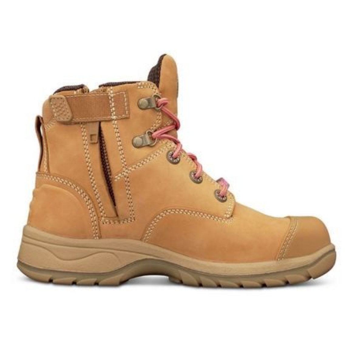 Picture of Oliver Ladies Ankle Zip Side Boot Wheat (FW10012)