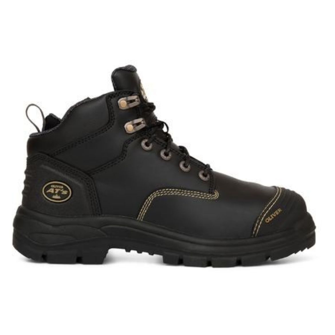 Picture of Oliver At's 130mm Lace up Zip Side Hiker Boot Black