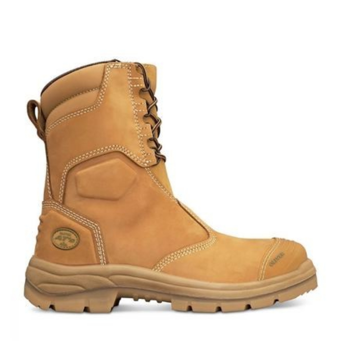 Picture of Oliver Boot AT's Hi-Leg Zip Sided Lace Up Boot Wheat