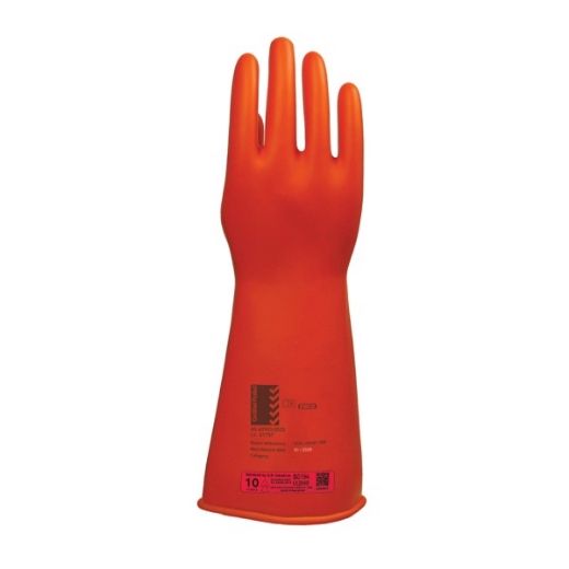 Picture of Deco Insulating Gloves 10,000 Volt Tested, 1000 Volt Working, 360mm Length Orange