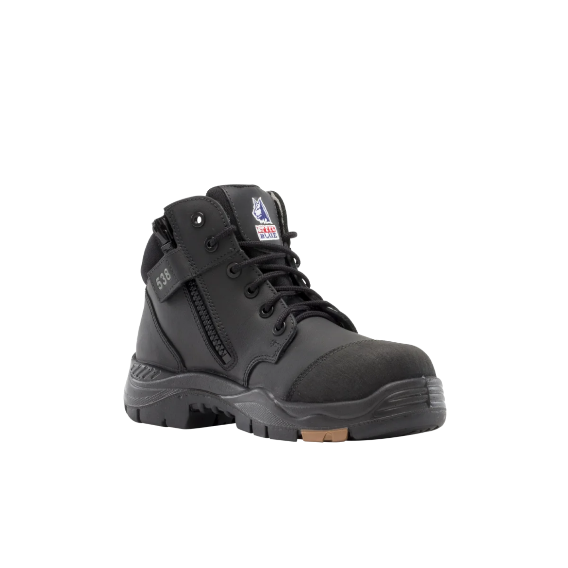 Picture of Steel Blue Parkes Zip Side Lace up Composite Boot