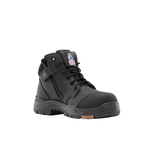 Picture of Steel Blue Parkes Zip Side Lace up Composite Boot