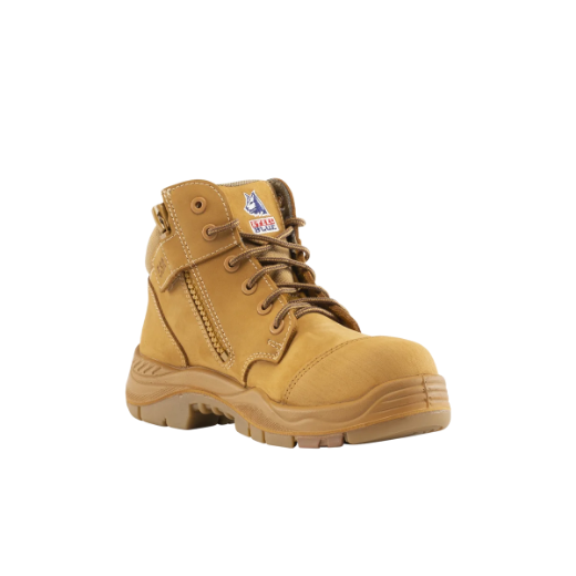 Picture of Steel Blue Parkes Zip Side Lace up Composite Boot