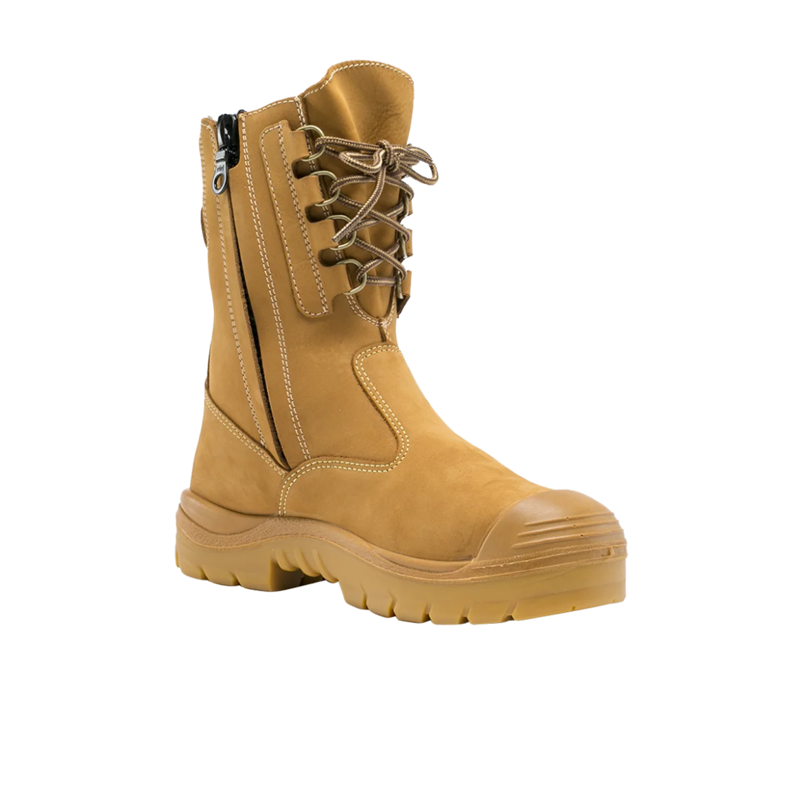 Picture of Steel Blue Collie High Leg Zip Sided Boot Nitrile Sole and Bump Cap