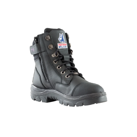 Picture of Steel Blue Ladies Southern Cross Zip Lace Up Boot TPU Sole with Scuff Cap