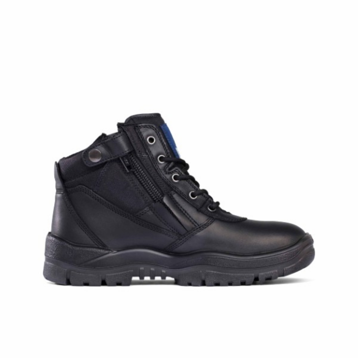 Picture of Mongrel Zip Side Lace Up Boot Black
