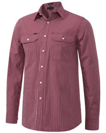 Picture of Ritemate Pilbara Long Sleeve Check Shirt, Double Pockets