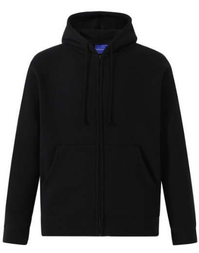 Picture of Winning Spirit Mens Full Zip Fleecy Hoodie 80% Cotton 20% Polyester Fleece