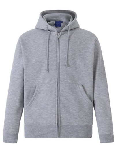 Picture of Winning Spirit Mens Full Zip Fleecy Hoodie 80% Cotton 20% Polyester Fleece