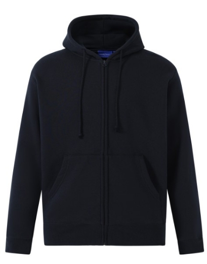 Picture of Winning Spirit Mens Full Zip Fleecy Hoodie 80% Cotton 20% Polyester Fleece