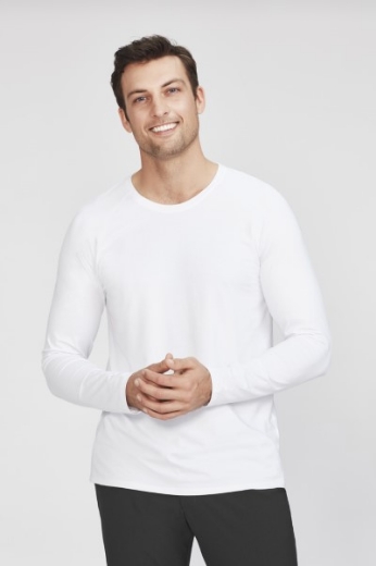 Picture of Bizcare Mens Performance Cotton Long Sleeve Tee