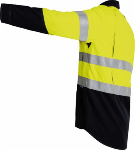 Picture of Bisley Flame Resistant Tencate Tecasafe Vented Shirt Long Sleeve 2 Hoop Pattern Reflective 238gsm HRC 2 ATPV 8-9