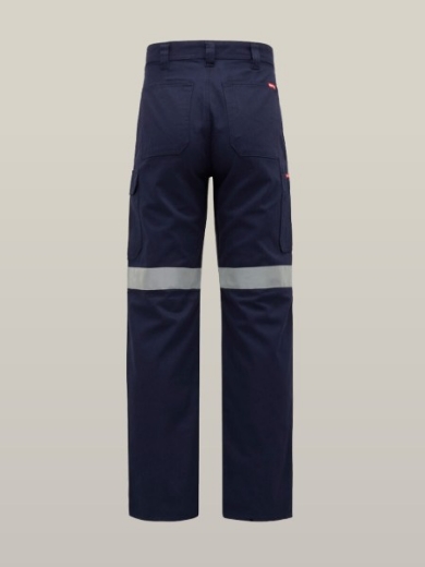 Picture of Hard Yakka Basic Cotton Drill Cargo Trousers with Reflective Tape