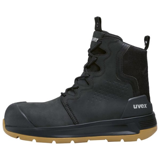 Picture of UVEX 3 X-Flow Zip Side Work Boot (Black and Tan)