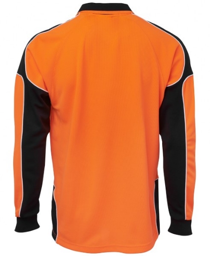 Picture of JB's Hi Vis Arm Panel Polo Shirt Long Sleeve 100% Polyester 2 Tone