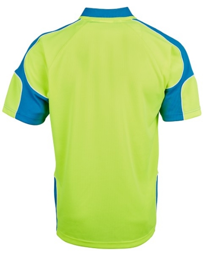 Picture of JB's Hi Vis Arm Panel Polo Shirt Short Sleeve 100% Polyester 2 Tone
