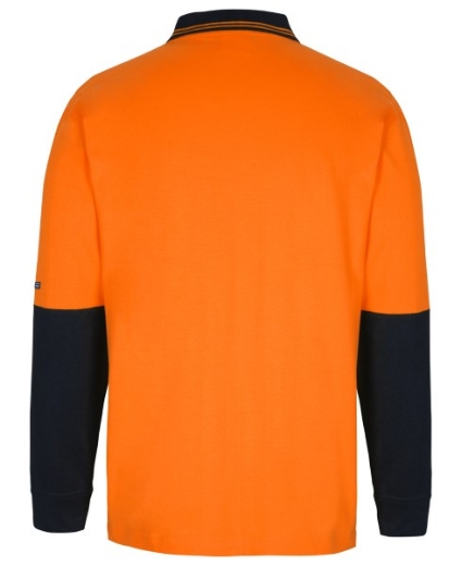 Picture of JB's Hi Vis 100% Cotton Long Sleeve Polo Shirt