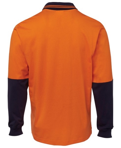Picture of JB's Hi Vis 100% Cotton Long Sleeve Polo Shirt