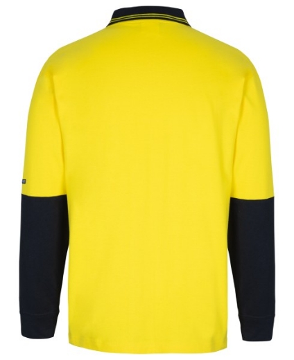 Picture of JB's Hi Vis 100% Cotton Long Sleeve Polo Shirt