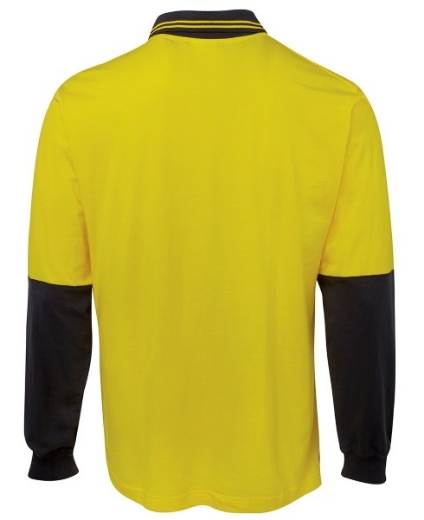 Picture of JB's Hi Vis 100% Cotton Long Sleeve Polo Shirt