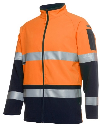 Picture of JB's Hi Vis Layer Jacket Soft Shell RT1 Reflective Tape 2 Tone