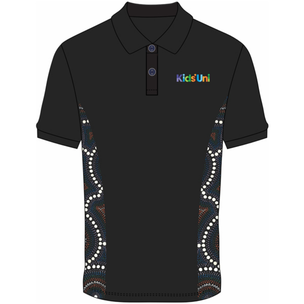 Picture of Indigenous Poly Bamboo Short Sleeve Sublimated Polo - KIDS UNI
