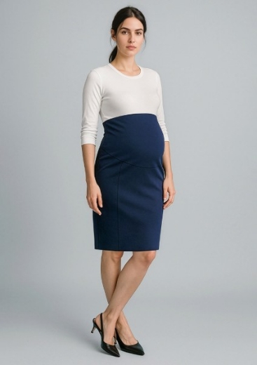 Picture of Biz Corporates Ladies Cool Stretch Womens Maternity Skirt