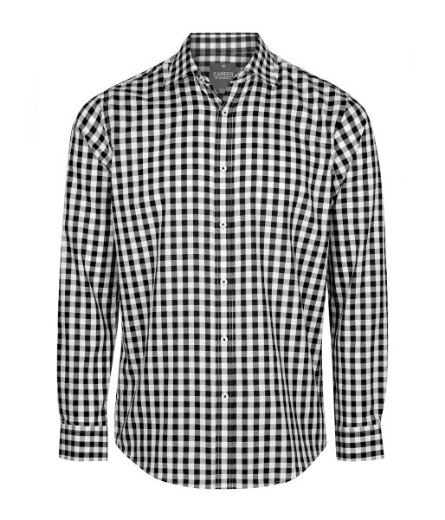 Picture of Gloweave Mens Degraves Royal Oxford Check Long Sleeve Shirt