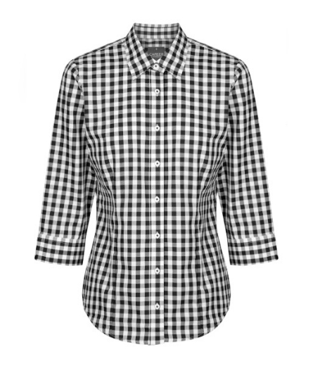 Picture of Gloweave Ladies Degraves Royal Oxford Check 3/4 Sleeve Shirt