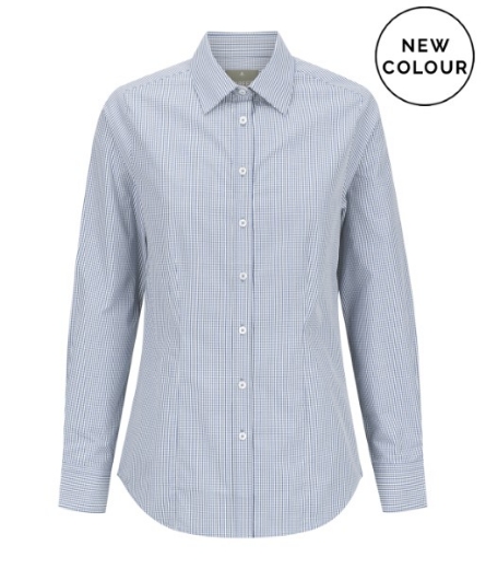 Picture of Gloweave Ladies Westgarth Gingham Check Long Sleeve Shirt