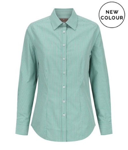 Picture of Gloweave Ladies Westgarth Gingham Check Long Sleeve Shirt