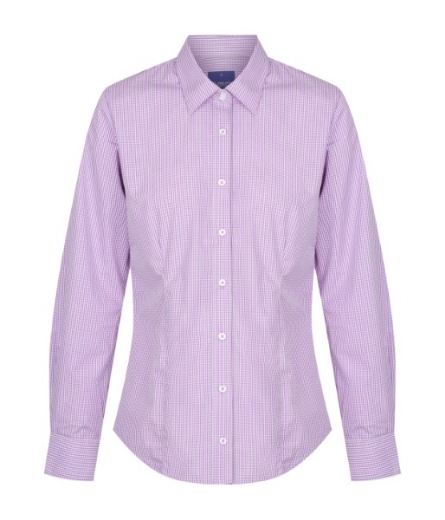 Picture of Gloweave Ladies Westgarth Gingham Check Long Sleeve Shirt