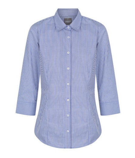 Picture of Gloweave Ladies Westgarth Gingham Check 3/4 Sleeve Shirt