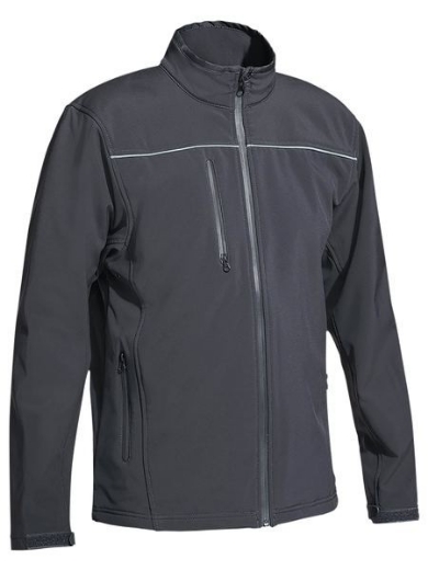 Picture of Bisley Fleece Soft shell Brushed Fleece Lined Jacket with Reflective Piping