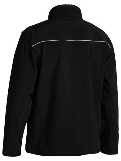 Picture of Bisley Fleece Soft shell Brushed Fleece Lined Jacket with Reflective Piping