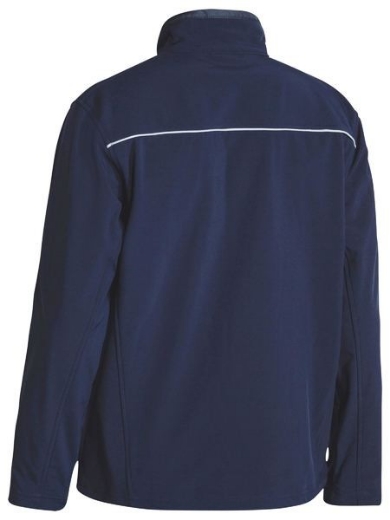 Picture of Bisley Fleece Soft shell Brushed Fleece Lined Jacket with Reflective Piping